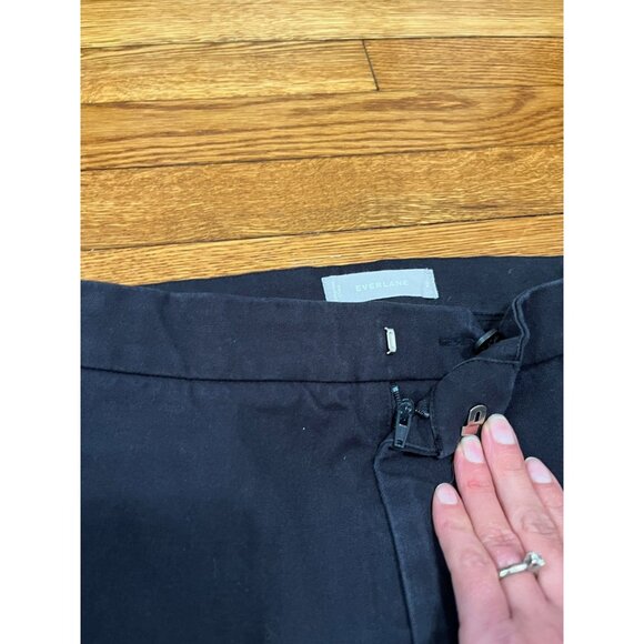 Everlane Women's Black Pants Cropped Ankle High Rise Size 2 Slim Fit - Picture 2 of 5